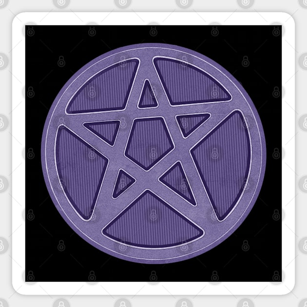 Purple Stone Effect Pentagram Sticker by MissMoth